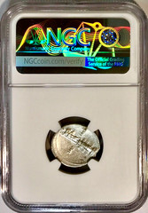 30-29 BC Octavian Augustus Ancient Roman Silver Column Denarius NGC Choice VF