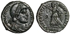 Valentinian I Nummus “SECVRITAS REIPVBLICAE Victory” Aquileia Good Very Fine