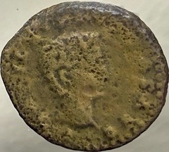 Drusus Son of Tiberius 14AD-37AD Roman Province of Baetica Coin Ancient As Rare