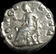FAUSTINA II Junior 128-175 AD- Marcus Aurelius Wife – Ancient Silver Denarius