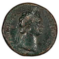 Ancient Rome AD 90-91 Domitian AE As Coin RIC #708 11.27g