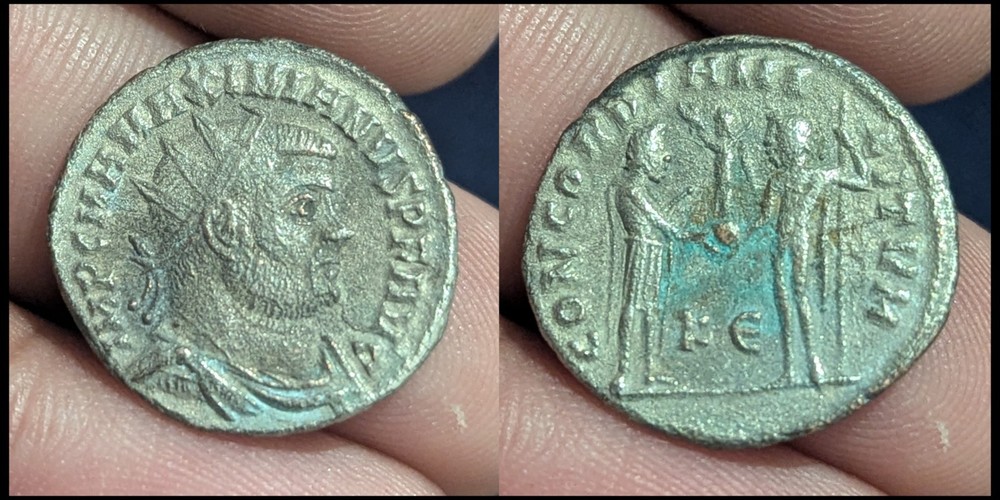 Maximianus Bi Antoninianus AD 293-4 Radiate draped bust Roman Empire
