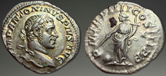 Elagabalus. AR Denarius, ca. 221 AD.