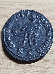 Roman Empire Galerio Maximiano Follis Cyzico Genio Aug Spl RR Auction Munthandel
