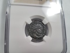 Galerius Roman Empire Tetrarchy Nummus NGC AU Coinage Reform Radiate Concordia