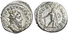 Postumus AR Antoninianus “Hercules with Bow & Club” Near Extremely Fine