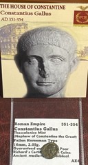 Roman Christian Caesar Constantius Gallus 351-354 Executed by Constantius II B48