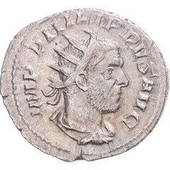 [#1171507] Coin, Philip I, Antoninianus, 248, Rome, AU, Billon, RIC:25