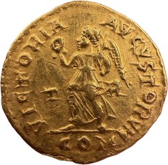 Theodosius I ‘the Great’, AV Tremissis NGC VF