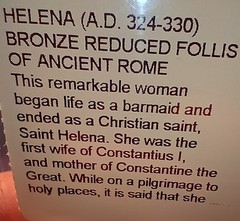 Ancient Roman Helena Bronze Reduced Follis AD 324-330 Littleton Select VG/F