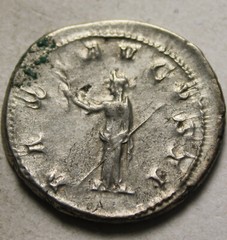 Gordian III Rare genuine ancient Roman Silver coin Antoninianus 238 PAX scepter