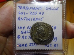 Imperial Rome Trebonianus Gallus 251 – 253 AD Antoninianus RIC.81
