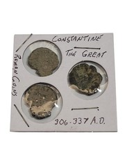 (Lot Of 3) Roman Empire Constantine I The Great (306-337 AD) Old Coin Fragments