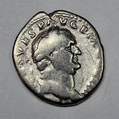 VESPASIAN AR Denarius Ancient Rome 69-79 AD Concordia Reverse Nice *T205