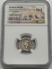 Julia Domna (AD 193-217) AR Denarius Roman Empire – NGC Ancients