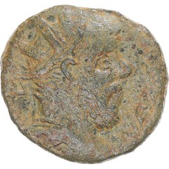 [#343276] Coin, Postumus, Double Sestertius, 261, Lugdunum, VF, Bronze, RIC:143