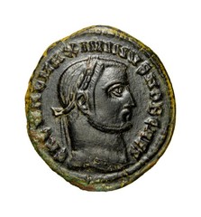 MS Lovely Constantine I. As Filius Augustorum, AD 309-310. Æ Follis Roman Coin