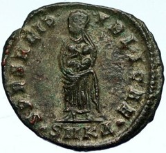 FAUSTA – CONSTANTINE I the GREAT Wife 325AD Authentic Ancient Roman Coin i102694