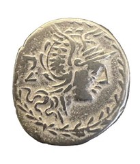 Ancient Roman Coin, AR Denarius, M Lucilius Rufus, 101 BC, Cr 324/1 Cleaned