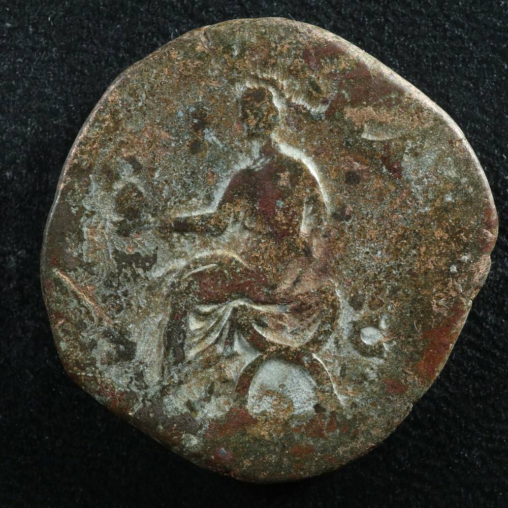 Commodus Sestertius 186 crowned by Victory Rome RIC 463 Commode Sesterce