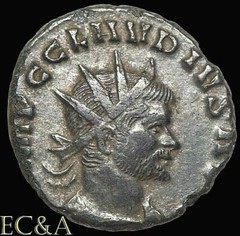 268-270AD SILVER ANTONINIANUS ANCIENT ROMAN CLAUDIUS II GOTHICUS VICTORY (AC104)