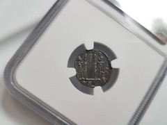 Constantine II Roman Empire BI Nummus AE3/4 NGC Ch AU Ancient Epfig Hoard Caesar