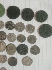 Roman Empire Ancient Coins Collection Assorted Historical Artifacts