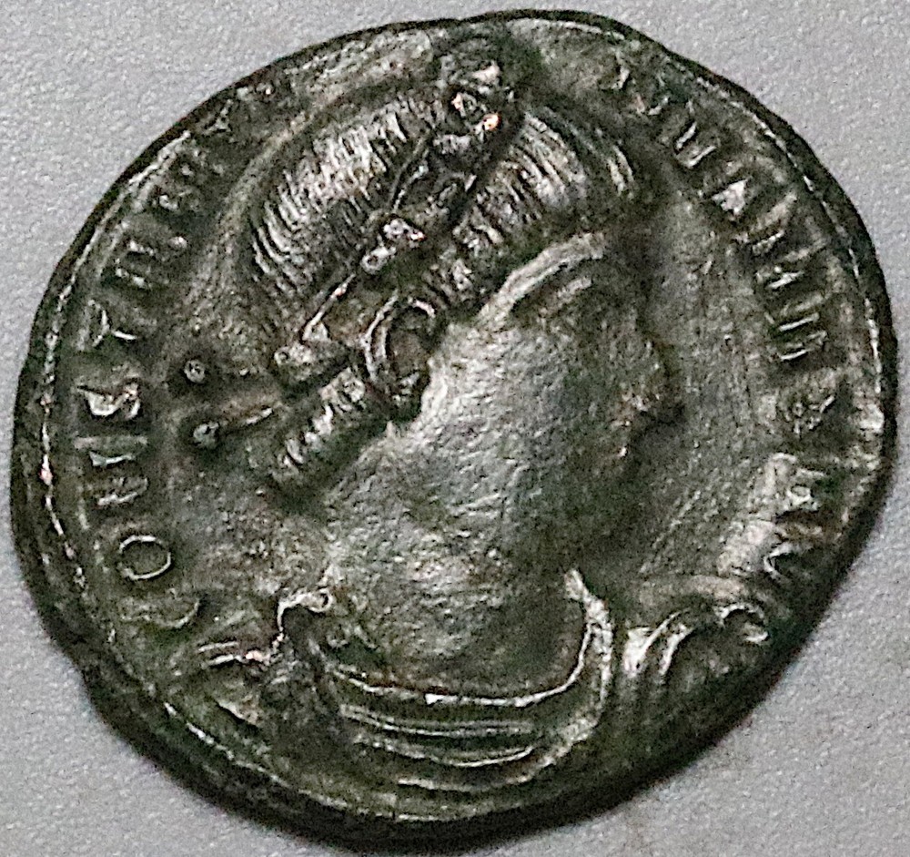 336 Constantine Great AE3 Roman Empire Soldiers Rare Unpublished XF (25011301R)