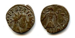 Ancient barbarous antoninianus of Tetricus II (ca.270-280 AD), rare high quality