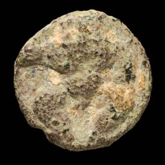 Ancient Hispania – Ebusus (Ibiza) Ae 1/8 Calco – 9 mm / 0.86 gr.