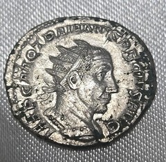 249 – 251 AD TRAJAN DECIUS ANCIENT ROMAN EMPIRE SILVER COIN 3.9 GM HIGH GRADE!!!