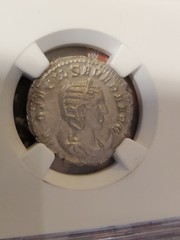 ROMAN.EMPIRE. OTACILLIA Severa Ar.double Denarius Silver..verry Fine.