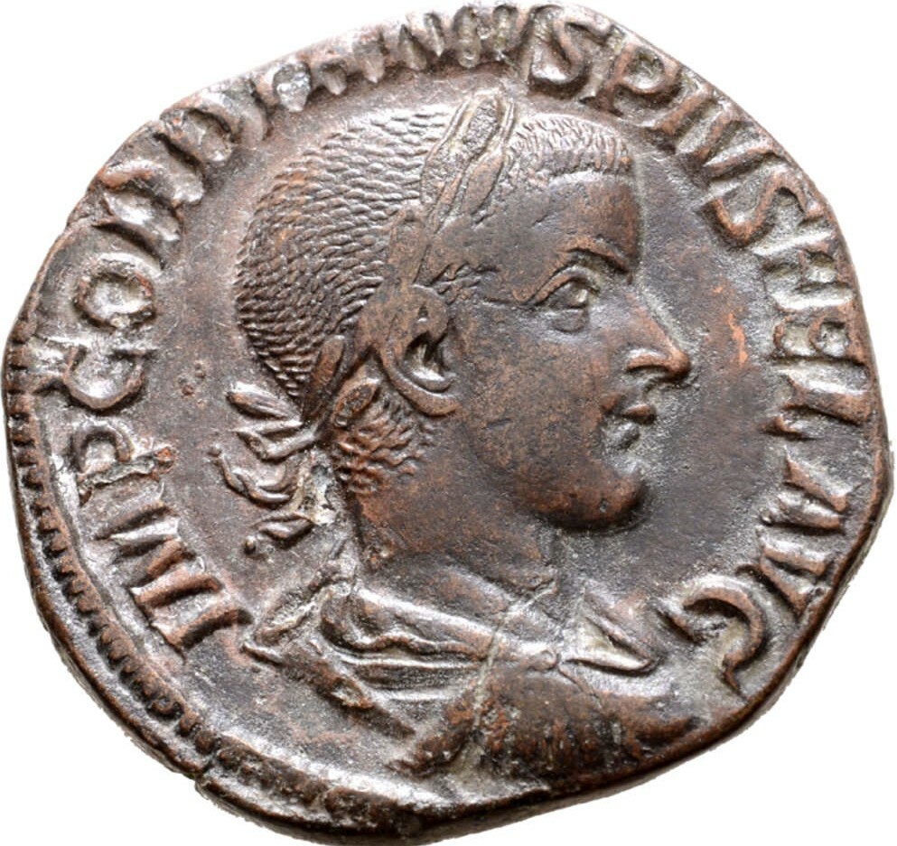 Gordian III (238-244AD), Rome, Æ Sestertius, AD 240, 30mm.,19.09g.