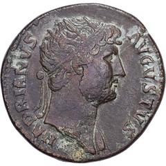 [#981226] Hadrian, Dupondius, 124-125, Rome, Bronze, EF, RIC:746