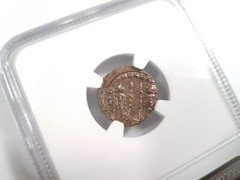 Constantine II Roman Empire BI Nummus AE3/4 NGC XF Ancient Epfig Hoard Pedigree