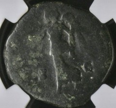 Emperor Marcus Aurelius Sestertius 161-180 AD NGC Certified Ancient Roman Coin