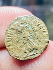 Constantius Gallus AE Follis Siscia AD 350-351, VICTORIA AVGVSTORVM, VERY RARE!!