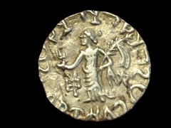 Ancient Kings of the Scythians, Azes II, 58-12 Indo-greek kingdom drachm Rare