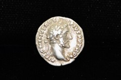 Roman Empire Antoninus Pius 147-148 AD Silver Denarius #KTM10015