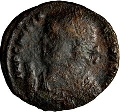 GUARANTEED AUTHENTIC Licinius II, Caesar, 317-324. Follis Military Portrait