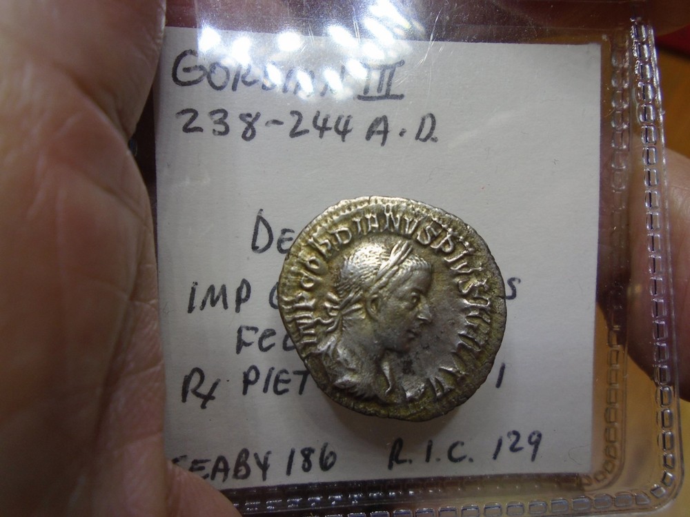 Roman Empire Gordian III Silver Denarius RIC 129 Seaby 186