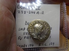 Roman Empire Gordian III Silver Denarius RIC 129 Seaby 186