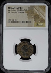 Maximian, AD 286-310 ROMAN EMPIRE AE Post-Ref. Radiate NGC