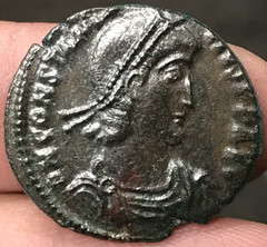 347-355 Roman Imperial Constantius II as Agustus Cyzicus Mint AE Maioriana 5.1g