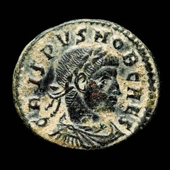 *Lucernae* Crispus Caesar Follis VOT V in wreath / RT (3181) Rome 316-326 AD.