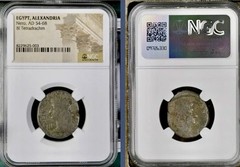 Emperor Nero Alexandria Egypt Graded Roman Tetradrachm 54-68AD NGC Graded Apollo
