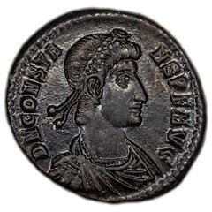 Ancient Rome AD 348-50 Constans I AE Maiorina Coin RIC #199 5.38g