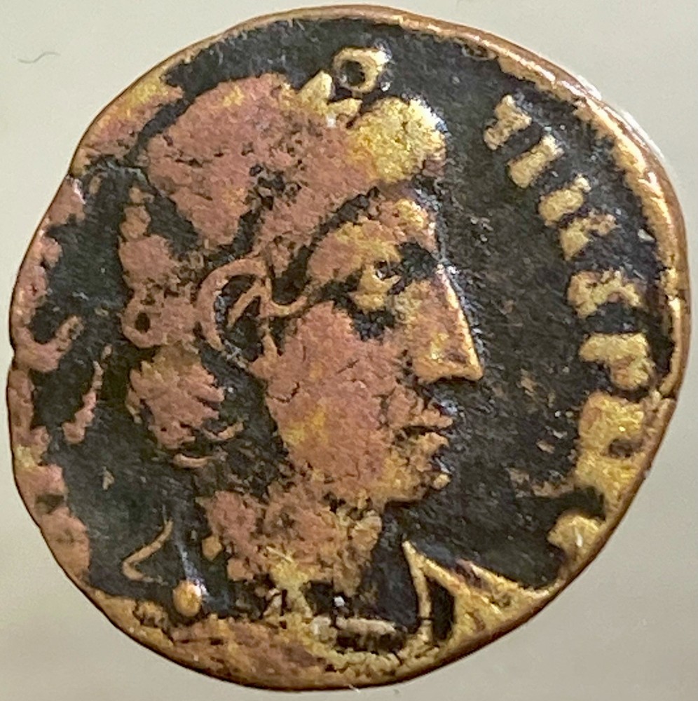 Battle Scene Ancient Roman Coin 348AD-350AD Emperor Constantius II Fel Temp