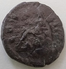 Ancient Roman Caracalla Silver Denarius Victory Trophy Reverse AD 198-217