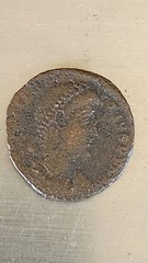 Ancient : “CONSTANTIUS II NUMMUS” /ROMAN YEAR 348-361 WORLD COIN 2.34g 18.2mm